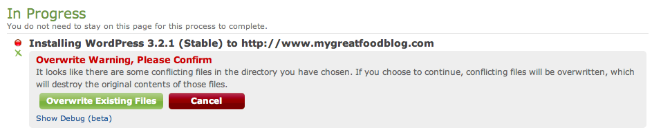 bluehost-overwrite-warning-steps